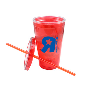 Custom Logo Multi Color Transparent Plastic Cup