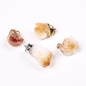 Wholesale Natural Yellow Crystal Stone Pendants