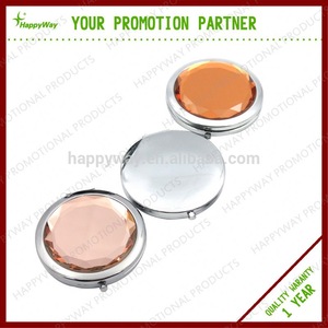 advertsising portable crystal cover cosmetic mirror