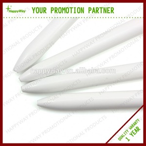 HappyWay Customized White Ballpoint Pen 0201059 MOQ 100PCS One Year Quality Warranty