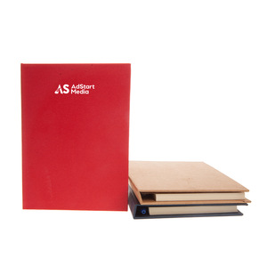 New Arrivals Kraft Paper Cover Sticky Notebooks With Pen