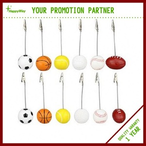 Promotional Football Metal Memo Clip Holder 1000PCS One Year Quality Warranty