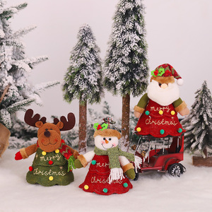 Wholesale Christmas Decoration Ornaments 3D Plush Toy Apple Bag