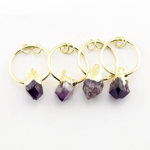 Wholesale Crystal Amethyst Stone Pendants