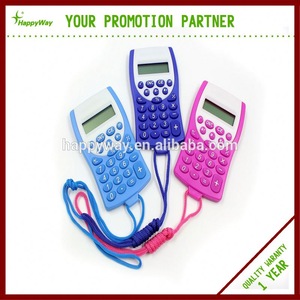 Custom Mini Portable Lanyard Calculator 0702043 MOQ 500PCS One Year Quality Warranty
