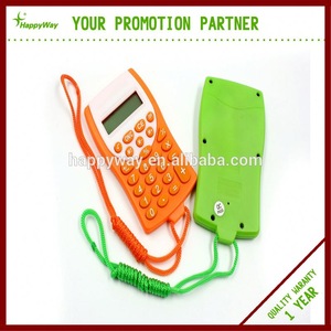 Custom Mini Portable Lanyard Calculator 0702043 MOQ 500PCS One Year Quality Warranty