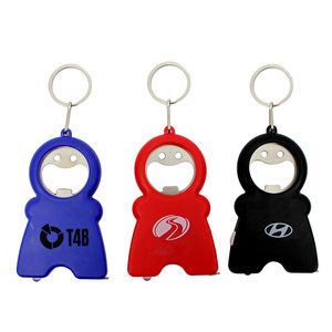 LED Light Flashlight Bottle Opener Tape Measure Key Chain