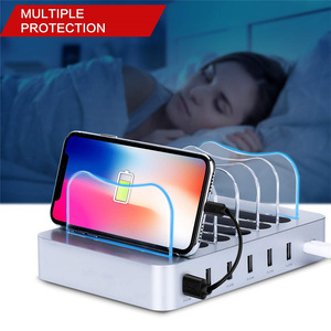 Multi Use Desktop 6 Port USB Charging Station For Apple Devices