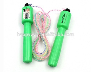 Promotion Rainbow Jumping Rope Skipping, MOQ 100 PCS 0804042 One Year Quality Warranty