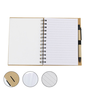 Promotional Recycled Notepad With Pen, MOQ 100 PCS 0703034 One Year Quality Warranty