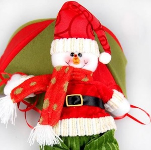 High quality christmas plush toy,Parachute snowman pendant toy