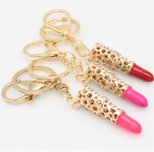 Stylish Shiny Lip Gloss Key Chain