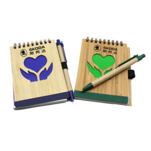 Promotional Wooden Notebook With Pen