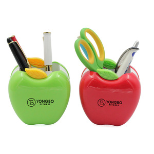 Popular Apple Plastic Pen Holder 0707064 MOQ 100PCS One Year Quality Warranty