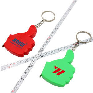 1 meter thumb plastic tape measure keychain