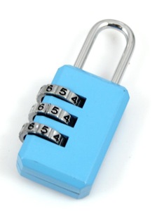 3 Digit Exquisite Luggage Lock With Custom Logo, MOQ 100 PCS 0907003 One Year Quality Warranty