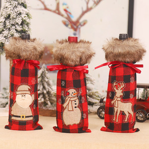 Christmas Wine Bottle Champagne Bottle Cover Decoration