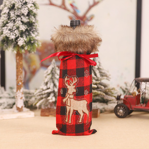 Christmas Wine Bottle Champagne Bottle Cover Decoration