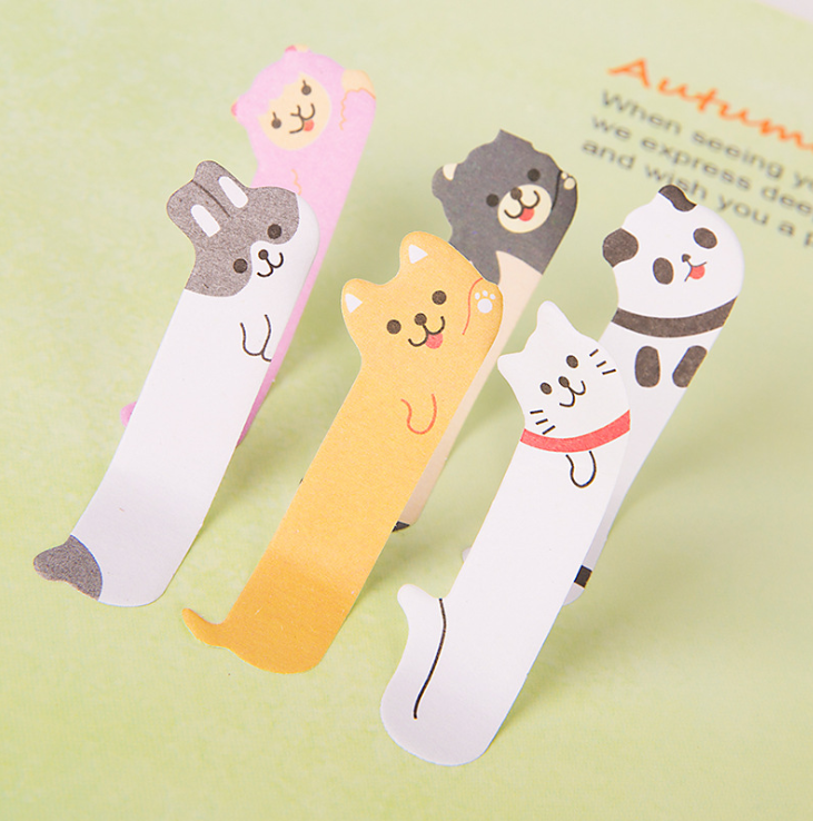 Factory Wholesale Kawaii Creative Stationery Animal Sticky Notes