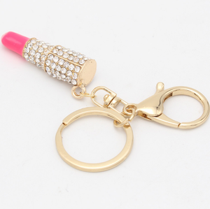 Stylish Shiny Lip Gloss Key Chain