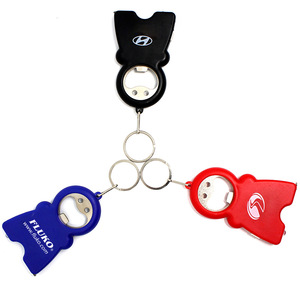 LED Tape Measure Keychain With Opener