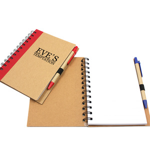 Logo Printed Recycled Note Pad With Pen