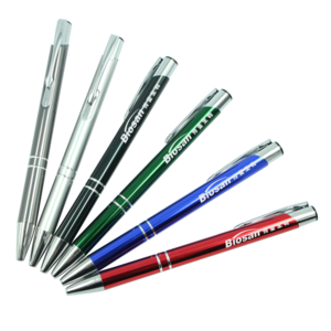 Promotional Aluminum Silver Gel Ink Pen