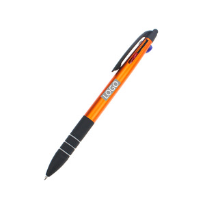 Advertising Plastic 3 in 1 Color Stylus Ball Pen