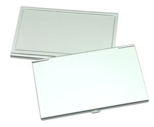 Aluminium bulk business card holder