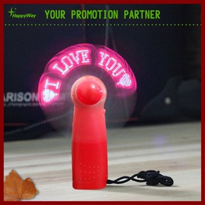 Custom Portable Mini Led Usb Message Fan