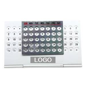 Custom Logo Metal Desktop Perpetutal Calendar