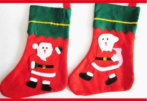 Promotional christmas stocking,christmas decorations stocking,sweet gift stocking