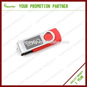 Custom 4 GB Rotate USB Flash Drive, MOQ 100 PCS 0501001 One Year Quality Warranty