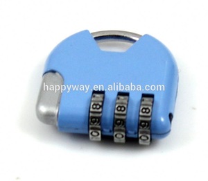 Handbag 3 Digit Combination Lock, MOQ 1000 PCS 0907007 One Year Quality Warranty