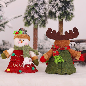 Wholesale Christmas Decoration Ornaments 3D Plush Toy Apple Bag