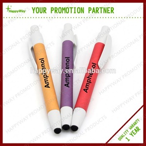 Novelty advertising cheap stylus pen touch screen MOQ400PCS 0201066 One Year Quality Warranty