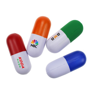 Medical Gifts Custom Logo Pill Shape Stress Ball