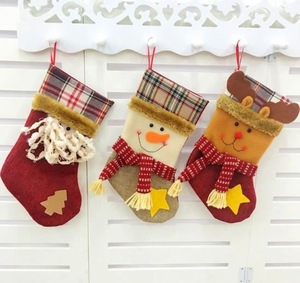 Christmas gift bag stocking,Christmas decorations stocking,Cute little santa socks