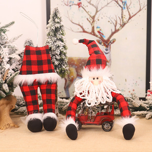 Novelty Christmas Tree Decoration Ornaments Gnome Santa Claus Doll