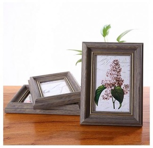 Wholesale mdf funia wood photo frame,baby picture mini glass wall photo frame