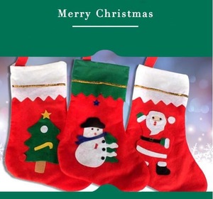 Promotional christmas stocking,christmas decorations stocking,sweet gift stocking