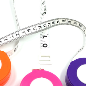 Promotional Plastic Key Chain with Digital Body Tape Measure