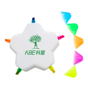 Promotional Star Highlighter, MOQ 1000 PCS 0203028 One Year Quality Warranty