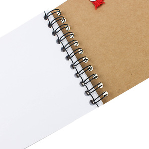Recycled brown paper mini notepads with pen