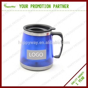 Creative Travel Mug Office Tea Coffee Water Bottle Stainless Steel Thermos Cup , MOQ100PCS 0301035