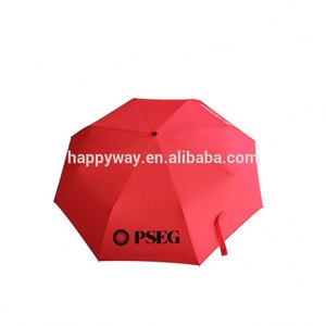 Deluxe Business 3 Fold Umbrella, MOQ 100 PCS 0606022 One Year Quality Warranty