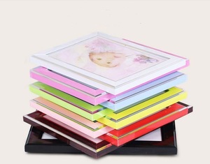 High quality printed plastic photo frame,pvc plastic custom logo photo frame