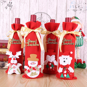 2020 Christmas Decoration Wine Champagne Bottle Cover