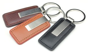 Custom Luxury Blank Leather Keychains MOQ 1000 PCS 0403083