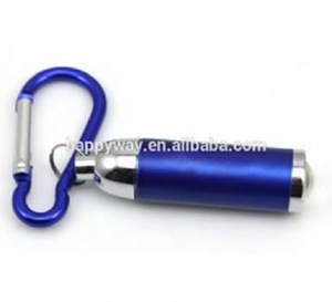 Mini Carabiner LED Flashlight, MOQ 1000 PCS 0804029 One Year Quality Warranty